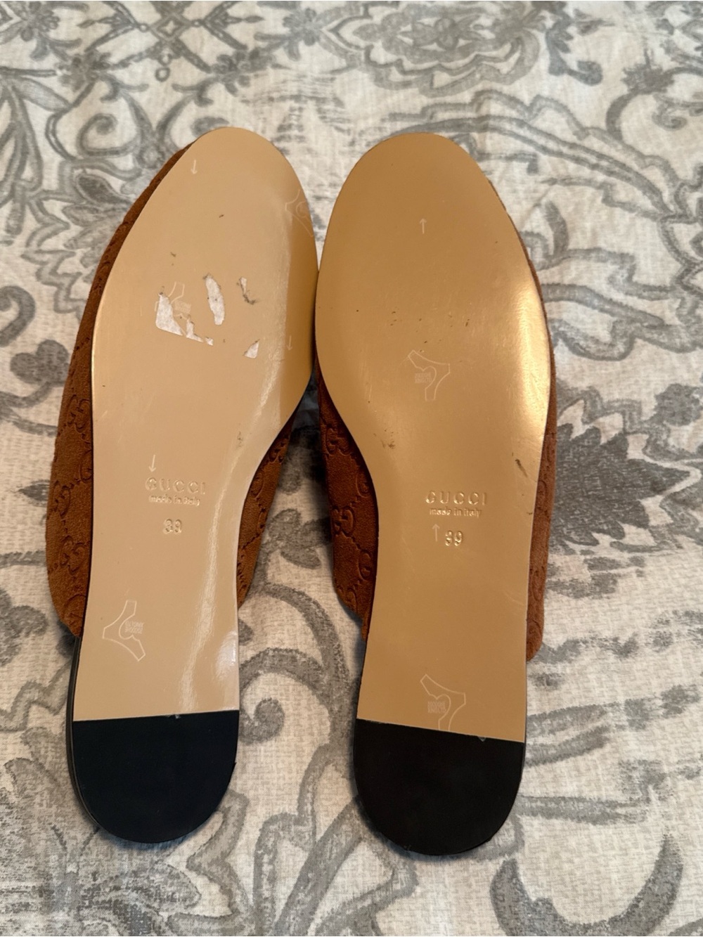 Gucci women’s Brown Suede Horsebit Slip-On Loafers - Picture 8 of 8